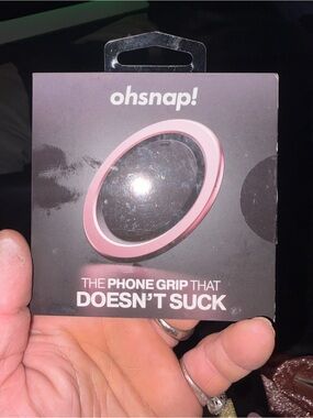 Snap Pink Phone Grip Ring by ohsnap!